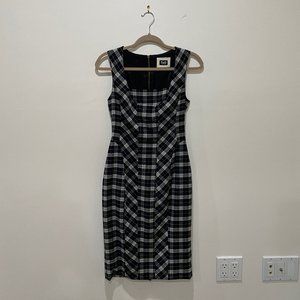 Dolce & Gabbana Wool Blend Plaid Shift Dress
